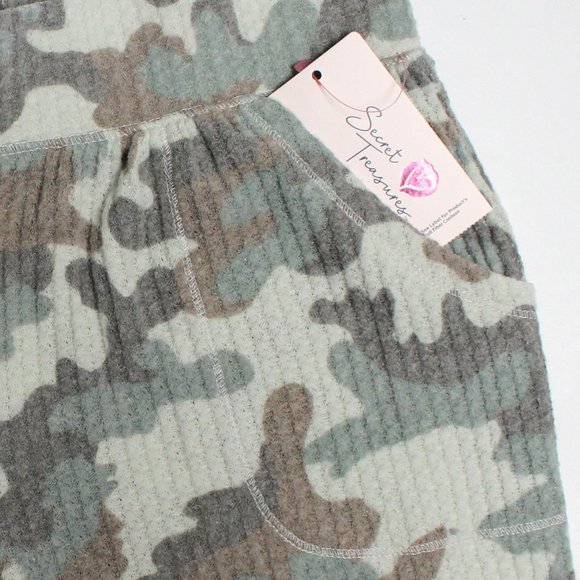 Secret Treasures NWT XS 0-2 Waffle Jogger Camouflage Pattern & Pockets - Picture 14 of 14